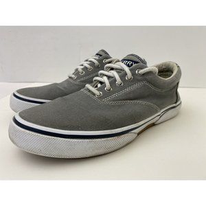 Sperry Top Sider Men's Halyard CVO Canvas Sneaker. Memory Foam. Grey Size 7.5 M